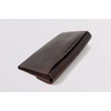 Holzrichter Berlin Women's Wallet (M) Elegant Button Leather Purse Brown