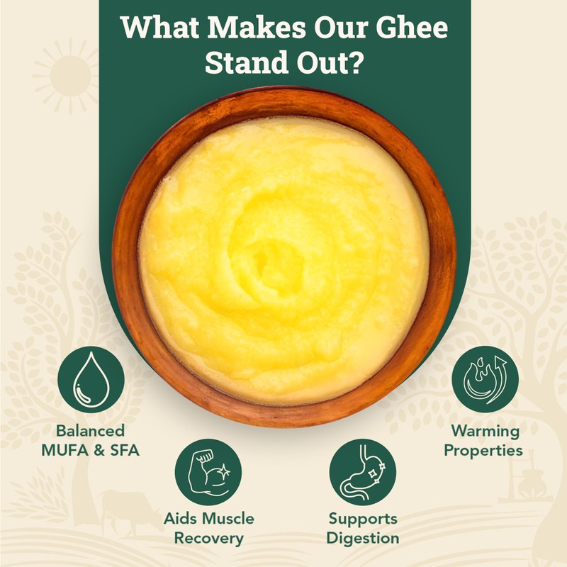 Anveshan A2 Desi Cow Ghee Clarified Butter | Pasture Raised