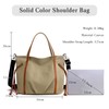 PORRASSO Casual Shoulder Bag Women Canvas Handbag Crossbody Bag Ladies