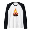 Trick ‘R Treat – Flamey Jack O Lantern Raglan Baseball