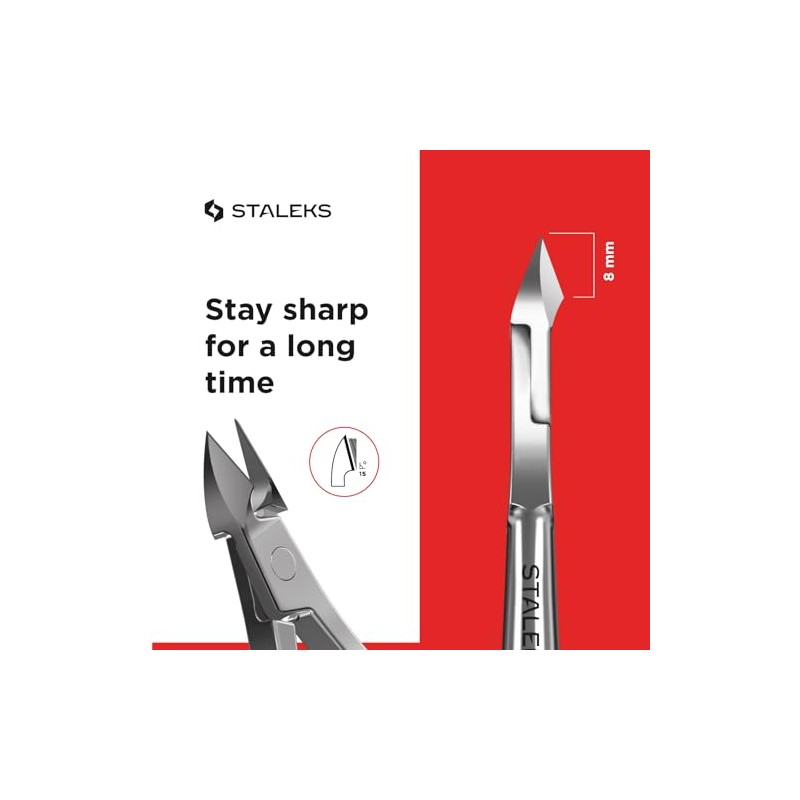 STALEKS Alicates para cutículas Classic 12 8 mm Cuticle nippers