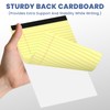 Ciphyfee 6pcs Small Note Pads, Yellow Notepads 5x8 College Ruled