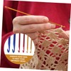 Operitacx 2sets Knooking Hooks Soft Crochet Hooks Large Hole Needles