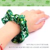HIFANMM 2PCS Green Shamrock Hair Ties for Women Girls, St