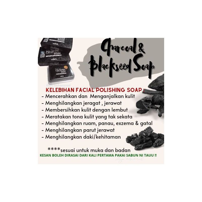 Bydhia CHARCOAL FACIAL BODY SOAP