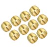 PATIKIL 25pcs 8mm Tube OD Brass Compression Sleeve Ferrules Brass