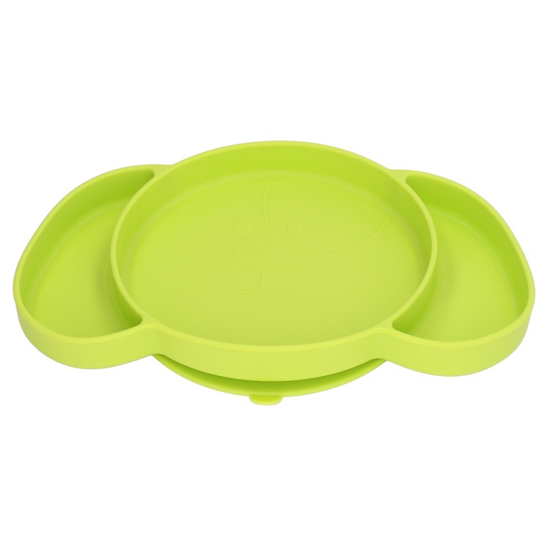 Kids Divided Plates Safe Silicone Foldable Prevent Slipping Toddler Suction