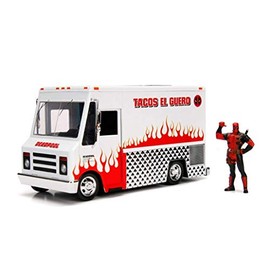 Jada JA99730 1:24 Taco Truck und Deadpool Figur, mehrfarbig