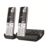 Gigaset Comfort 500A Duo Analogue Telephone, Silver/Black, 2 Handsets