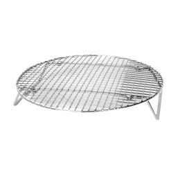 Excellante Nickel Plated Round Cooling/ Steamer Rack, 12-3/4-Inch