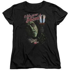 A&E Designs Ladies The Wizard of Oz I Like Your Shoes Shirt, Black, XL