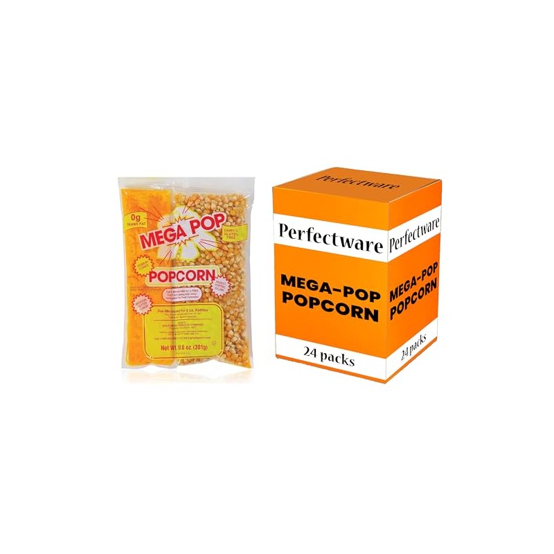 Perfectware 10.6oz Popcorn Portion Packs- Case of 24 Packs