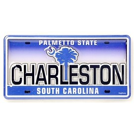 Charleston South Carolina License Plate Dual Layer MDF Magnet