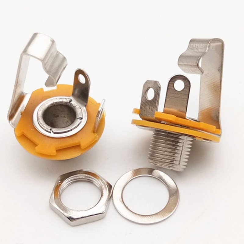 1/4 inch Mono Jack Socket Guitar Input Jack, Female Guitar