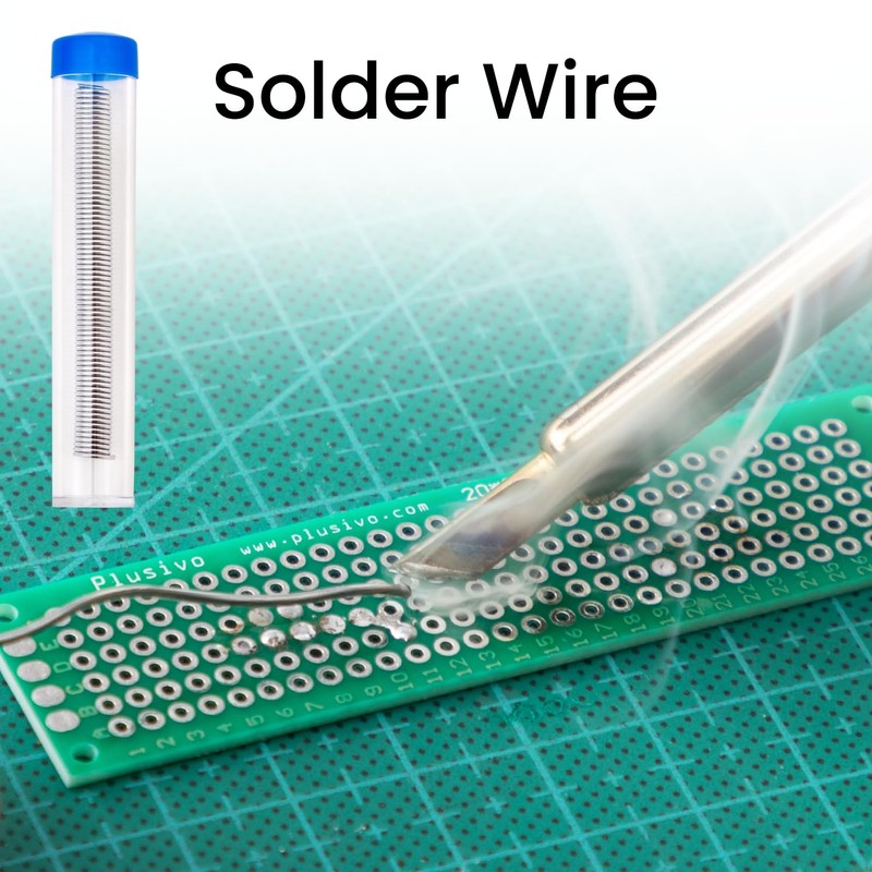 Soldering Iron Kit, 60W Soldering Iron Adjustable Temperature 5-in-1, Solder