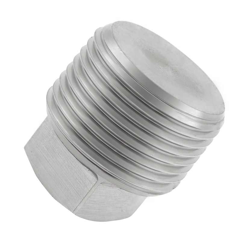 Goldpea 2PCS Stainless Steel 316 Pipe Plug Outer Solid Square