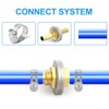 ERGAOBOY 5Pcs 6MM to 6MM Brass Hose Barb Thru-Bulk Bulkhead