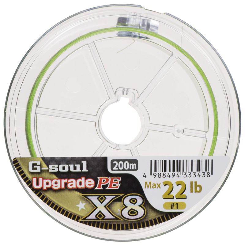 Multifilament Fishing Line YGK G-Soul X8 Upgrade PE 200m #