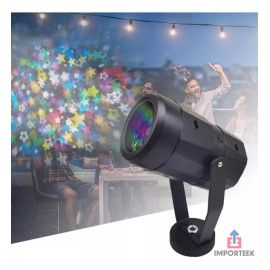 Importeek Proyector Luces Led Navidad Figura Santa Copo Nieve Exterior