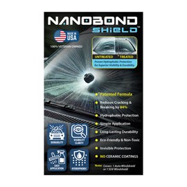 Nanobond Elite Windshield Protection – Strengthens Glass to Reduce Cracks by 84%, Repels Water and Debris for Clear Visibility, Easy Application, Eco-Friendly, and Durable Protection