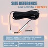 Innfeeltech 5 Pcs Waterproof Digital Thermal Temperature Sensor Probe 2M