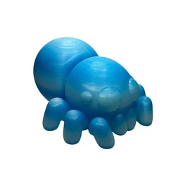 Jumbo Flexi Spider Figurine ‚Äì 3D Printed Poseable Desk Toy:_Light blue