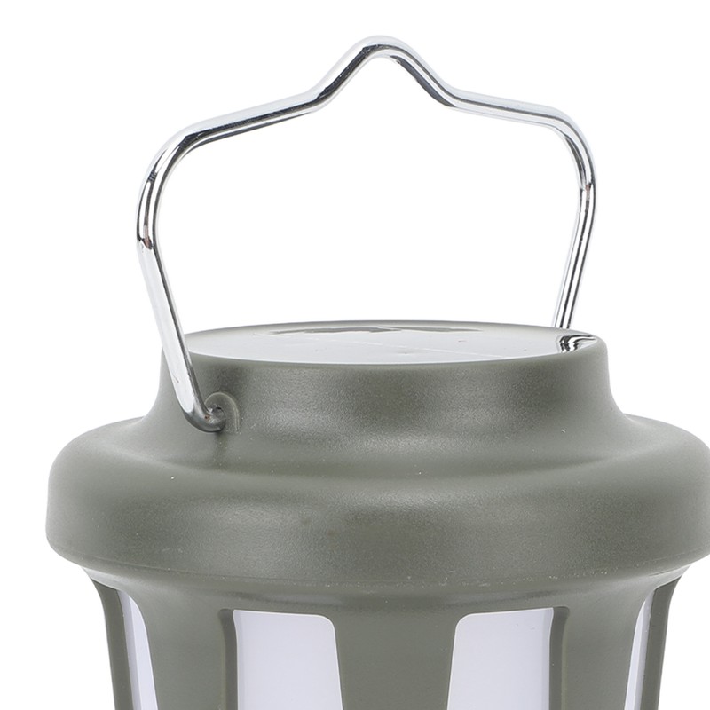 Camping Lantern Solar Powered USB Rechargeable Stepless Dimmable Retro Style