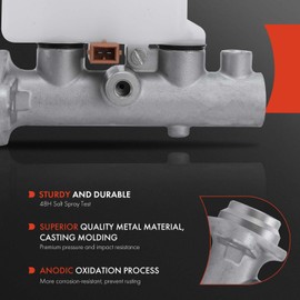 A-Premium Cilindro maestro de freno con depósito compatible con Kia Spectra 2004-2006 2008-2009 Spectra5 L4 2.0L con ABS de 4 ruedas, transmisión manual