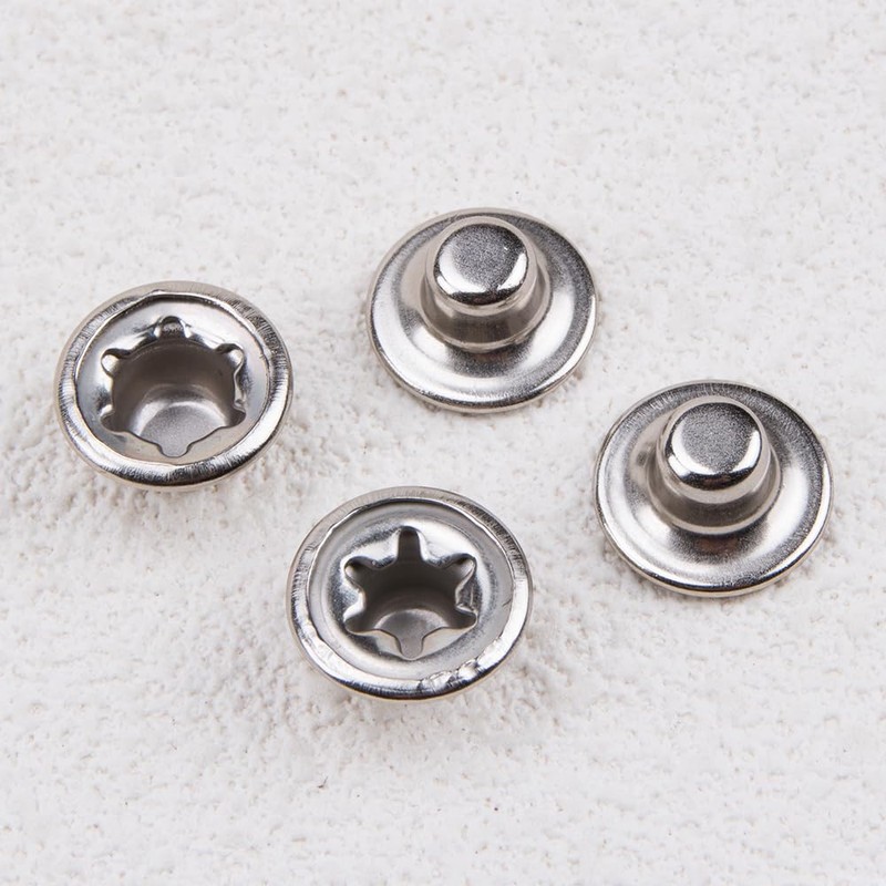ZORZA 40Pcs Metal Push Nut Caps M6 & M8 Axle