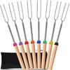 Kitchen Smores Sticks - 8 Pack, 32" Telescopic Marshmallow Roasting