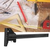 Woodworking Line Ruler Depth Vernier Measuring Caliper Combination Scribe Measure