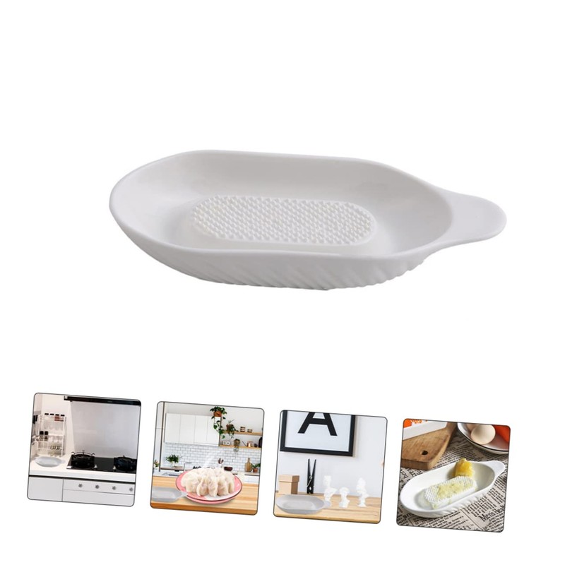 iplusmile Kitchen Ceramic Garlic Crusher for Easy Grinding of Garlic