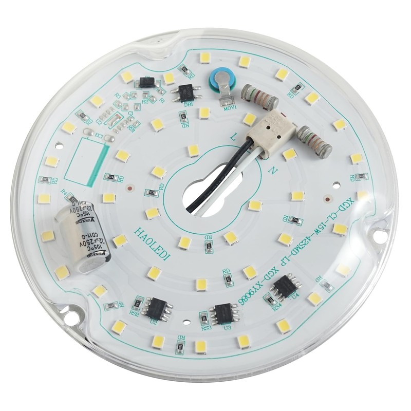 HAOLEDI 3.94'' 15W LED Ceiling Fan Light Retrofit Kit, Ceiling