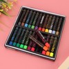24 Pcs Oil Pastel Fluorescent Metallic Mixing Coloured Was Chalk