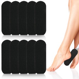 MSKS 10Pcs Pedicure Foot File and Callus Remover, Foot Scrubber, Dead Skin Remover, Foot Care for Wet and Dry Cracked Feet, File Replacement for Stainless Steel Foot Rasp Handl
