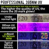 uvBeast New V3 365nm MINI - Black Light UV Flashlight