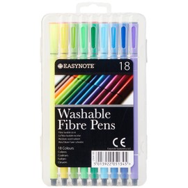 Easynote Washable Fibre Pens (Pack of 18)