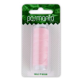 Strong Polyester Pro Sewing Thread, Many Colours Finest Spools, Universal All Purpose Hand and Machine Sewing, 200m - 220yd Coil Reel, by Pasmanta Made in Europe Since 1953 (5604 - Pink)