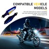 Qurbuns 4 PCS Motorcycle Turn Indicator Lights, Arrow Shape Flowing
