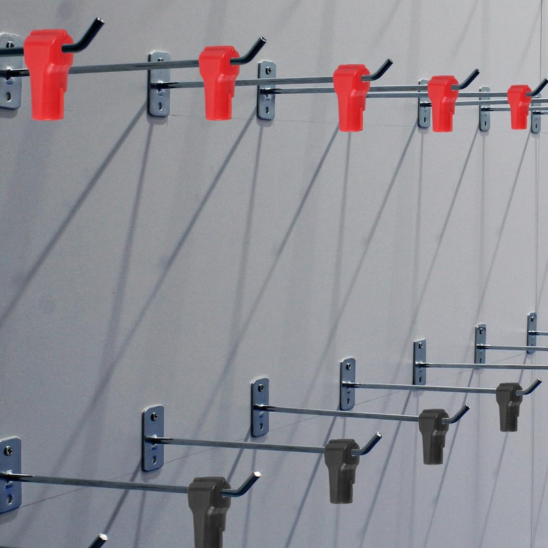 PATIKIL 4 mm Stop Peg Lock, 25 Pcs Pegboard Hooks