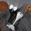 LUNLUN HOME Wedding Champagne Glasses Bride and Groom Champagne Flutes