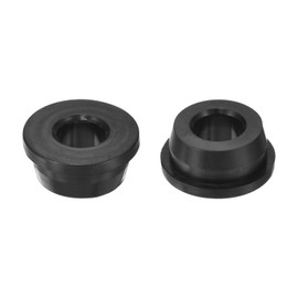 uxcell 2Pcs Rubber Grommets 23mm Drill Hole, 12mm ID Hole Top Hat Grommet Black Silicone Rubber Hole Plug Gasket for Wiring, Automotive