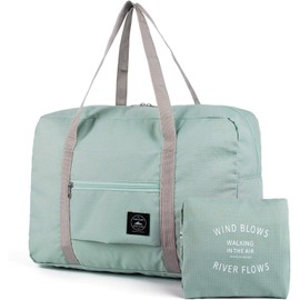 Travel Foldable Duffel Bag for Airlines, Resistant Nylon Waterproof Lightweight Travel Duffle Luggage Bag for Women Men for Vacation, Sports, Gym