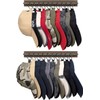 Mkono Hat Rack for Wall Wooden Baseball Caps Organizer with