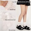 BVIELOY Women Ruffle Socks for mid-calf, Lace Ruffle Frilly Comfortable