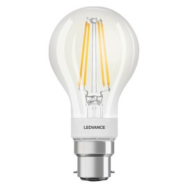 LEDVANCE Smart Led Lamp With Bluetooth, B22D, Dimmable, Warm White (2700 k), Replaces Incandescent Lamps With 60 W, Controllable With Alexa, Google And Apple, Smart + Filament Classic Dim, Pack Of 4