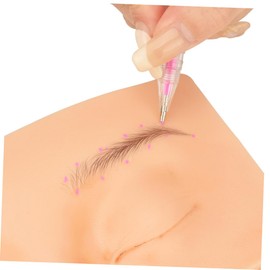 VICASKY Eyebrow Pencil Glue Tint Brushes Eyeliner Kit Makeup Eyebrow Brush Pens Headband Eyebrow Trimmer Magnetic Lashes Gel Friction Pen Erasable Pen Face Tattoo Nail Pink Plastic