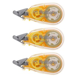 Delphonics Rolburn Correction Tape (Yellow) 3-Piece Set