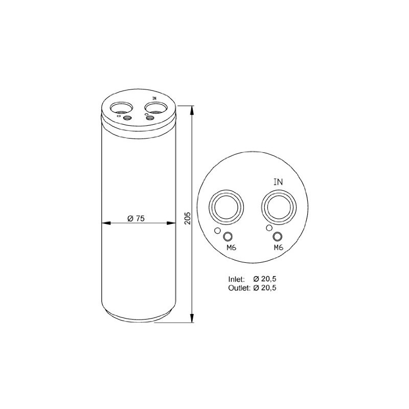 NRF 33205 Trockner, Klimaanlage
