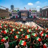 100pzs Banderas México Tela Mini Bandera Mundial Futbol 2026